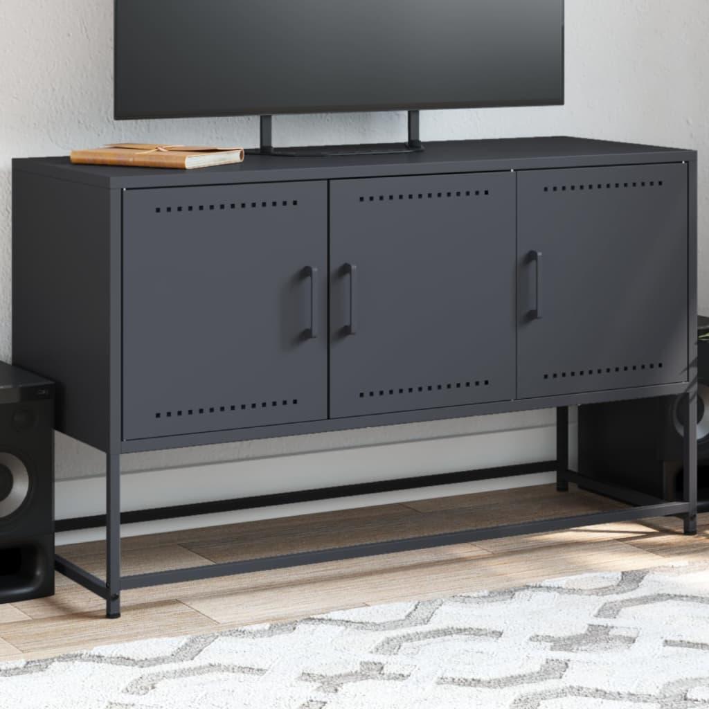 Tv Bord 100 5x39x60 5 Cm Stål Antracitgrå