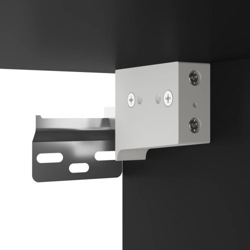 Vitrineskab 60x8,5x58 cm konstrueret træ sort