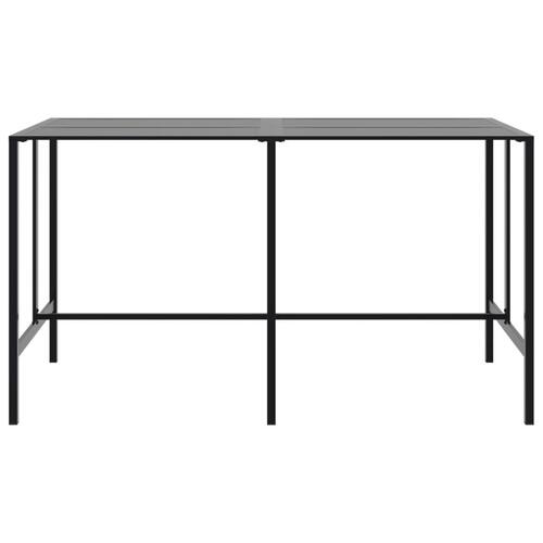 Barbord 200x100x110 cm pulverlakeret stål sort