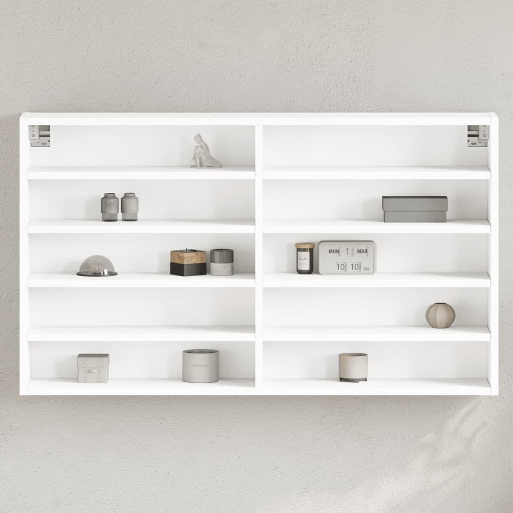 Vitrineskab 100x15x58 Konstrueret Træ Hvid