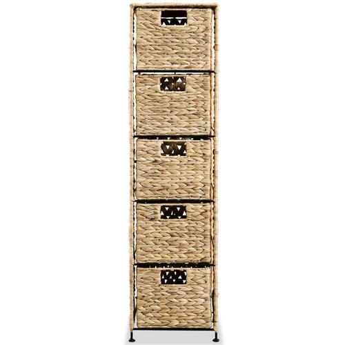 Opbevaringsenhed med 6 kurve 47 x 37 x 100 cm vandhyacint