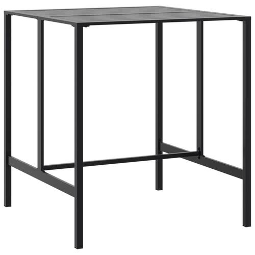 Barbord 100x100x110 cm pulverlakeret stål sort