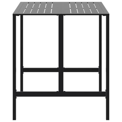 Barbord 100x100x110 cm pulverlakeret stål sort