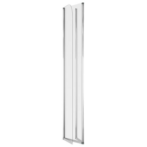 Brusevægge 2 stk. 104x130 cm hærdet glas transparent