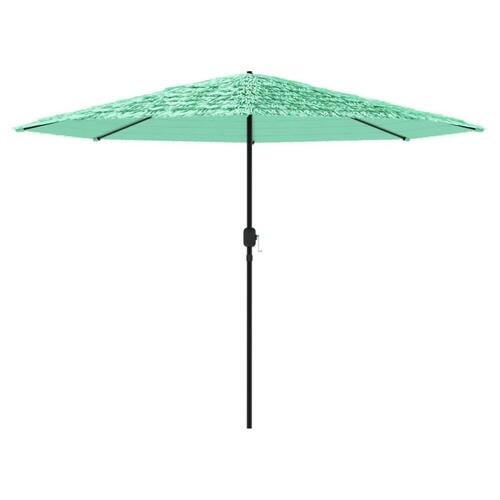 Haveparasol med stålstang 324x324x247 cm grøn