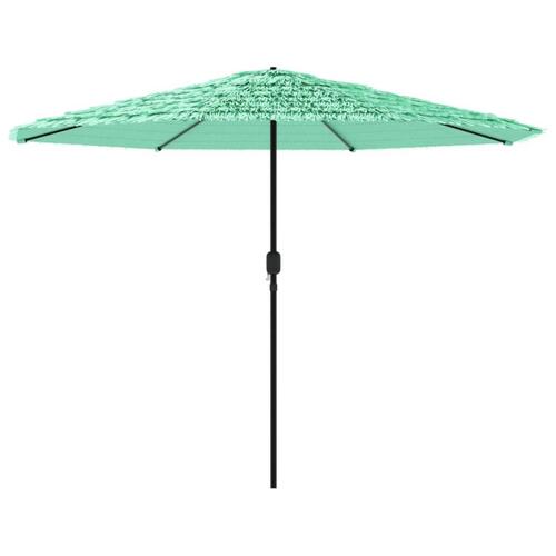 Haveparasol med stålstang 324x324x247 cm grøn