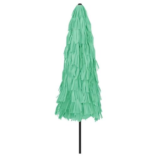 Haveparasol med stålstang 324x324x247 cm grøn