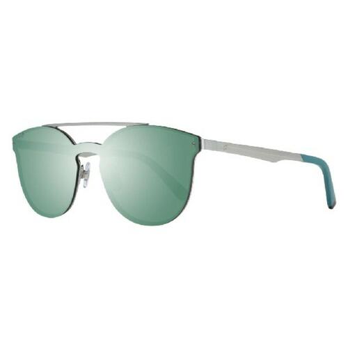 Web Eyewear WE0190A solbriller - grå/sølv med grønne linser