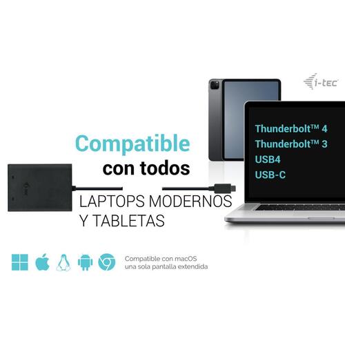 Thunderbolt til USB-C -adapter i-Tec C31DUAL4K60DP