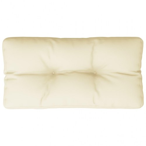 Pallehynde 70 × 40 × 12 cm - stof, cremefarvet