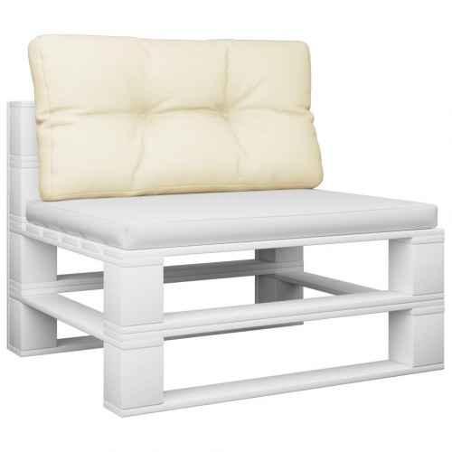 Pallehynde 70 × 40 × 12 cm - stof, cremefarvet