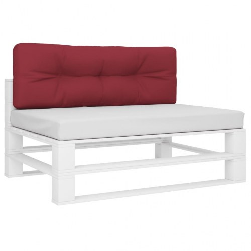 Pallehynde 120 × 40 × 12 cm i stof - vinrød