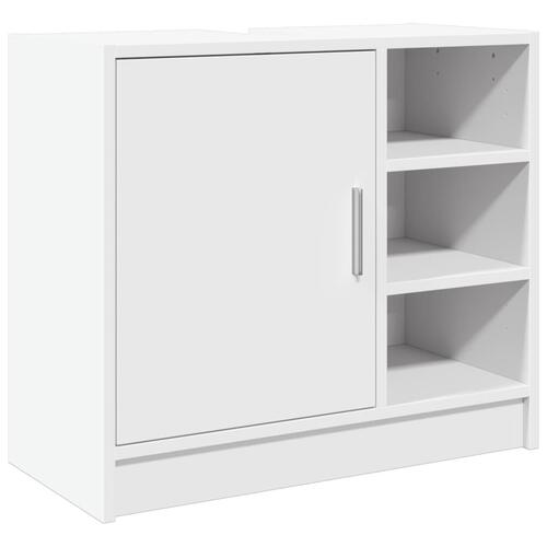 Underskab til håndvask 63x29x55 cm konstrueret træ hvid
