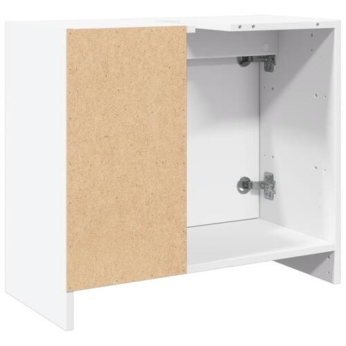 Underskab til håndvask 63x29x55 cm konstrueret træ hvid