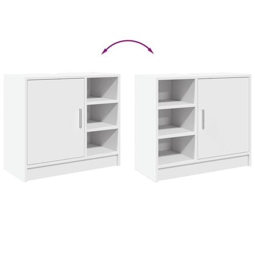 Underskab til håndvask 63x29x55 cm konstrueret træ hvid