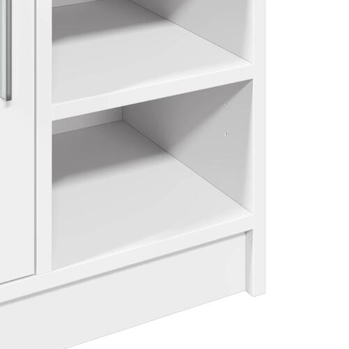 Underskab til håndvask 63x29x55 cm konstrueret træ hvid
