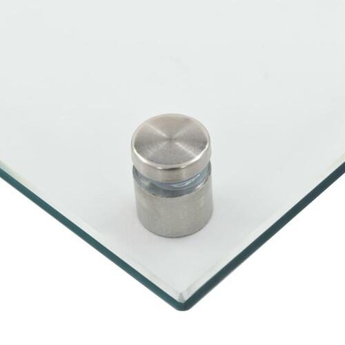 Stænkplader 2 stk. 70x40 cm hærdet glas gennemsigtig