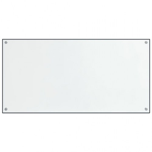 Stænkplader 2 stk. 80x60 cm hærdet glas gennemsigtig