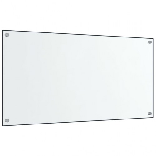 Stænkplader 2 stk. 80x60 cm hærdet glas gennemsigtig