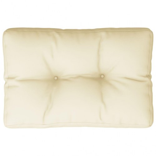 Pallehynde 50 × 40 × 12 cm i stof - cremefarvet