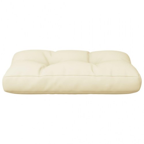 Pallehynde 50 × 40 × 12 cm i stof - cremefarvet
