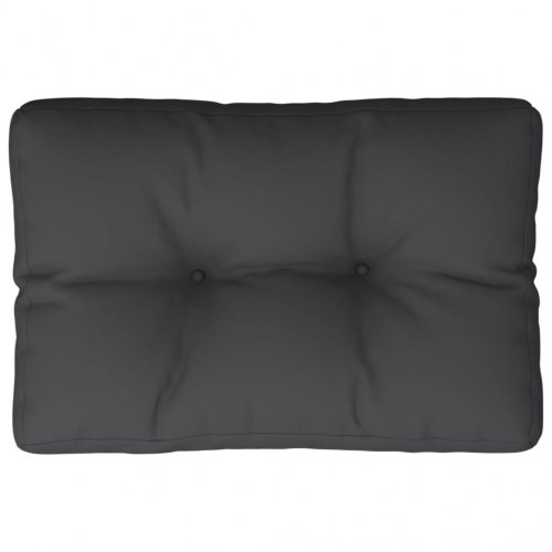 Pallehynde 50 × 40 × 12 cm i stof - sort sædehynde til pallesofa og havemøbler