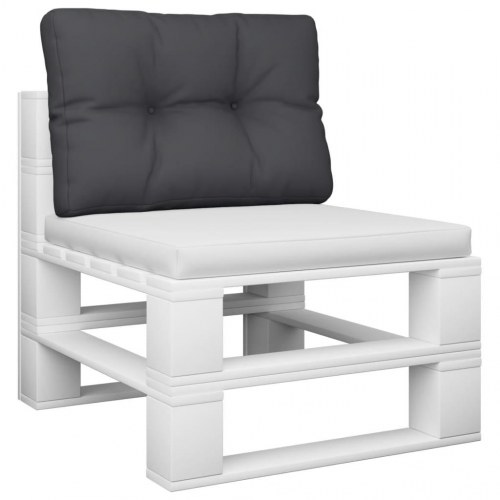 Pallehynde 50 × 40 × 12 cm i stof - sort sædehynde til pallesofa og havemøbler