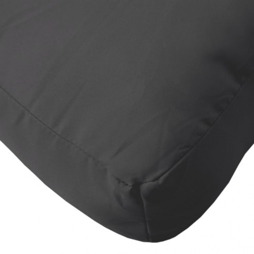 Pallehynde 50 × 40 × 12 cm i stof - sort sædehynde til pallesofa og havemøbler