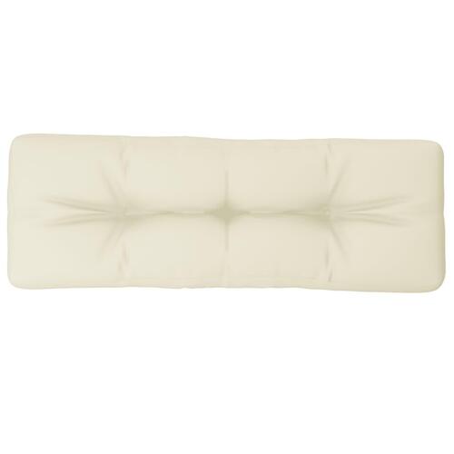 Pallehynde 120x40x12 cm stof cremehvid