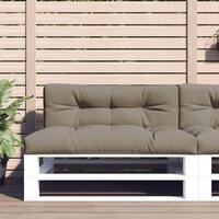 Pallehynde 120x40x12 cm stof gråbrun