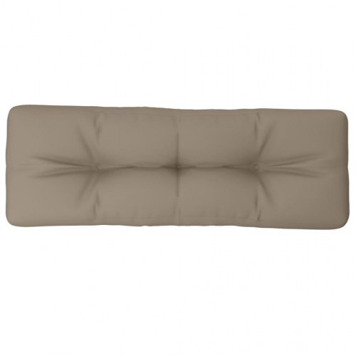 Pallehynde 120 × 40 × 12 cm - stof, gråbrun