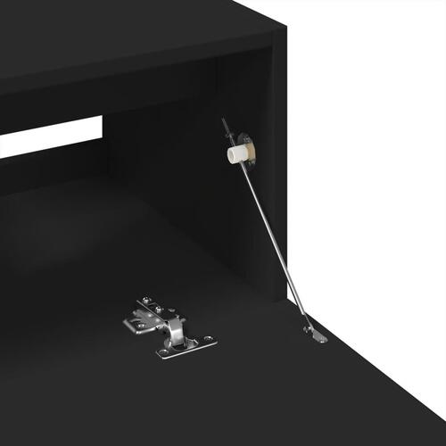 Underskab til håndvask 59x37x59 cm konstrueret træ sort
