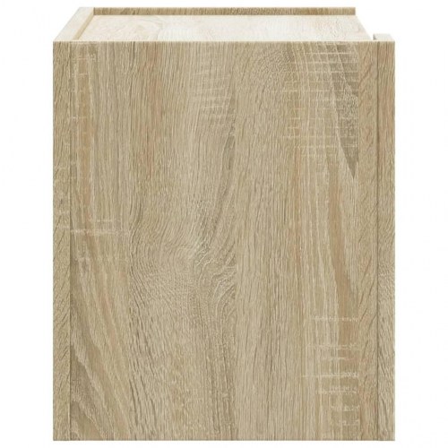 Væghængt sengebord 45 x 30 x 35 cm - sonoma-eg