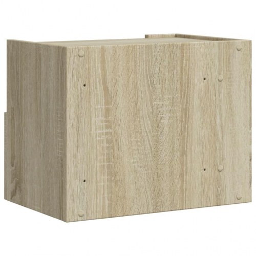 Væghængt sengebord 45 x 30 x 35 cm - sonoma-eg