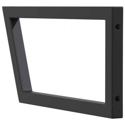 Hyldebeslag til håndvask 2 stk. trapez stål sort