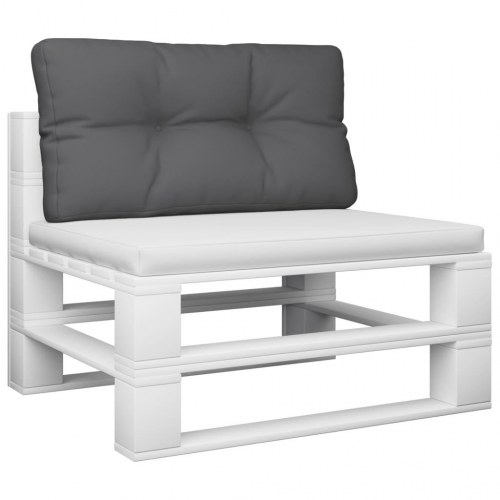 Pallehynde 70 × 40 × 12 cm i stof - antracitgrå