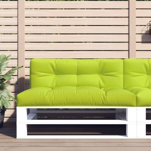 Pallehynde 120 × 40 × 12 cm i stof - lysegrøn