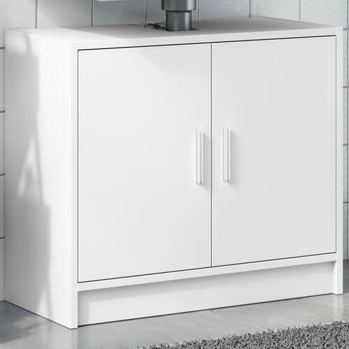 Underskab til håndvask 63x29x55 cm konstrueret træ hvid
