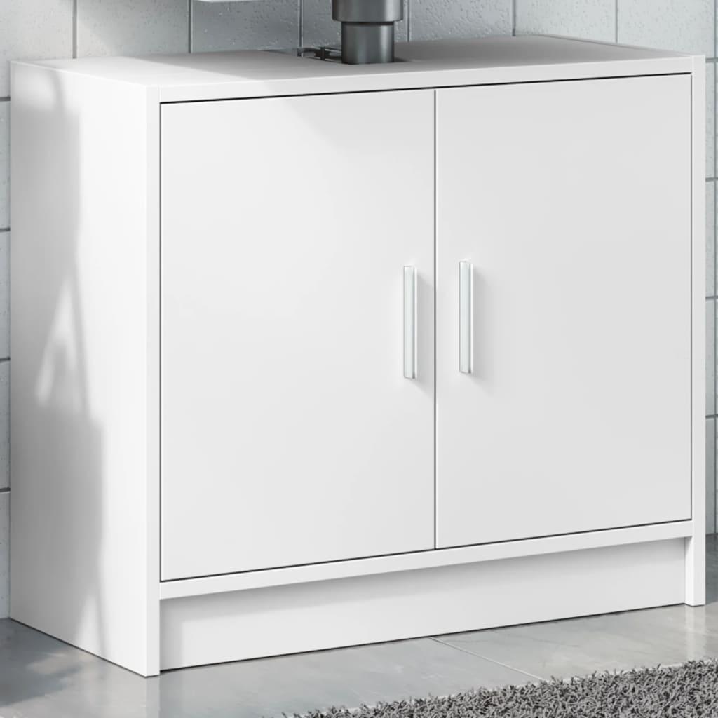 Underskab til håndvask 63x29x55 cm konstrueret træ hvid