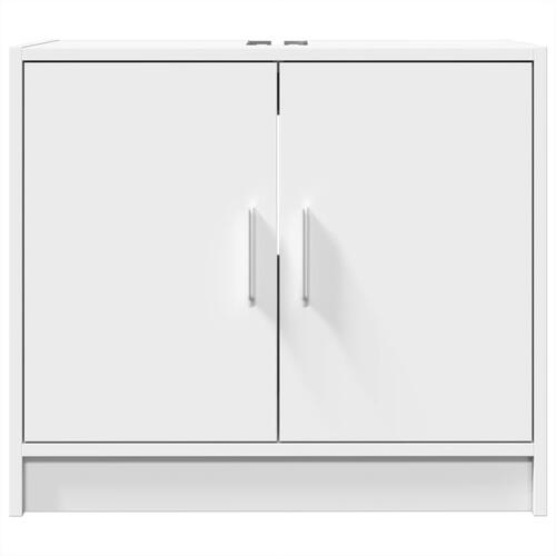 Underskab til håndvask 63x29x55 cm konstrueret træ hvid