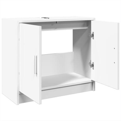 Underskab til håndvask 63x29x55 cm konstrueret træ hvid