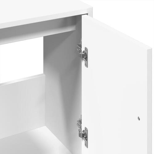 Underskab til håndvask 63x29x55 cm konstrueret træ hvid