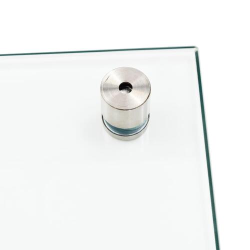 Stænkplader 2 stk. 70x50 cm hærdet glas gennemsigtig