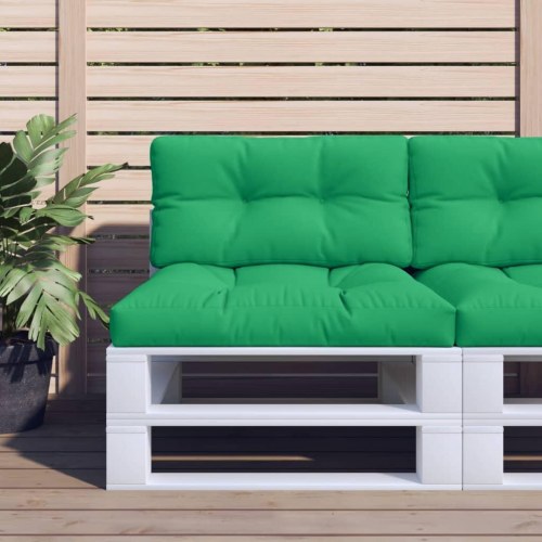 Pallehynde 70 × 40 × 12 cm - stof, grøn
