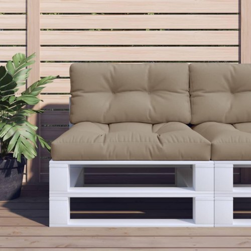 Pallehynde 80×40×12 cm - stof i gråbrun til pallemøbler