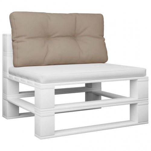 Pallehynde 80×40×12 cm - stof i gråbrun til pallemøbler