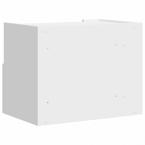 Væghængt sengebord 45 x 30 x 35 cm - hvid