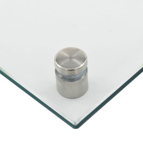 Stænkplader 2 stk. 70x60 cm hærdet glas gennemsigtig