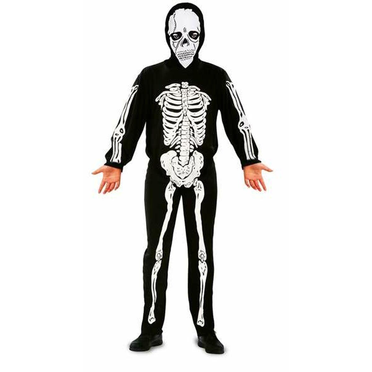 Skeletkostume til børn - størrelse 5-6 år