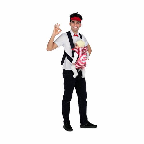 Kostume til voksne Popcorn Onesize (4 Dele)